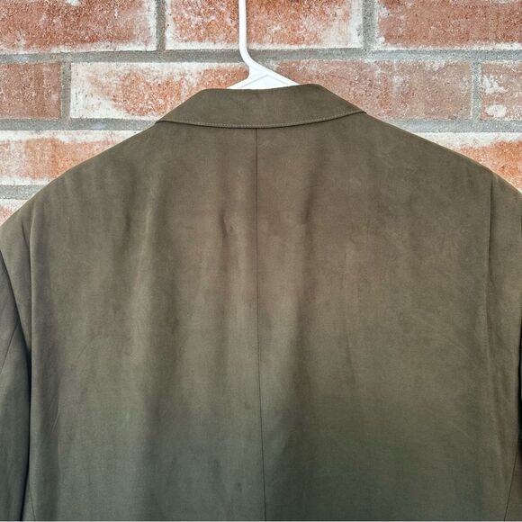 Jos. A. Bank Sport Coat Blazer Brown Suede Men’s 46 R 2 Button - Picture 11 of 12